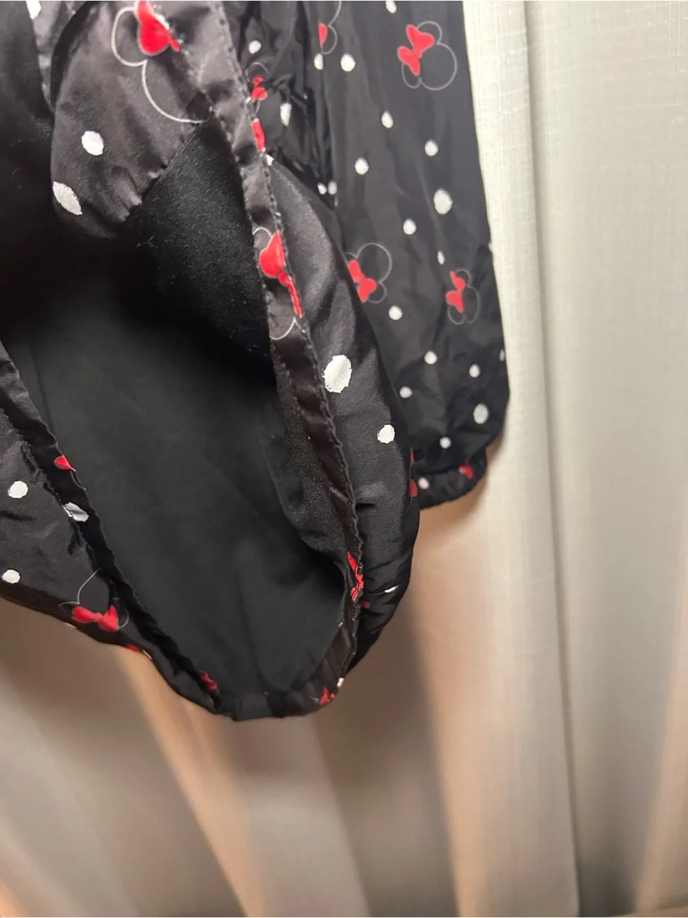 Betsey Johnson Black Hoodie with Pink and Red Bow Accents